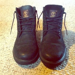 Black Timberland boots