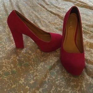 Hot Pink Platform Heels