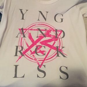 Young and reckless baseball tee