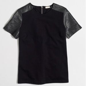 PONTE METALLIC TWEED T-SHIRT