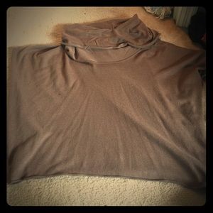 Flowy pullover turtleneck sweater