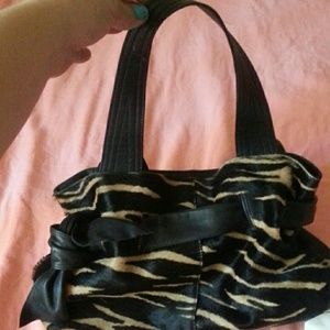 Italian leather fur purse by ROBERTA GANDOLFI