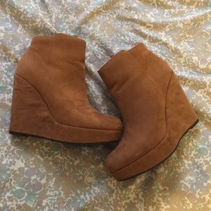 Chunky Suede Wedges