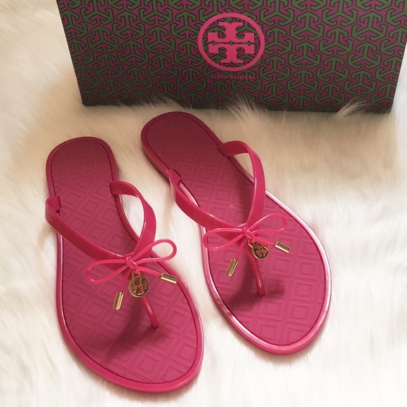 Tory Burch Shoes - 🚫SOLD NEW Tory Burch Jelly Bow Thong Sandals!
