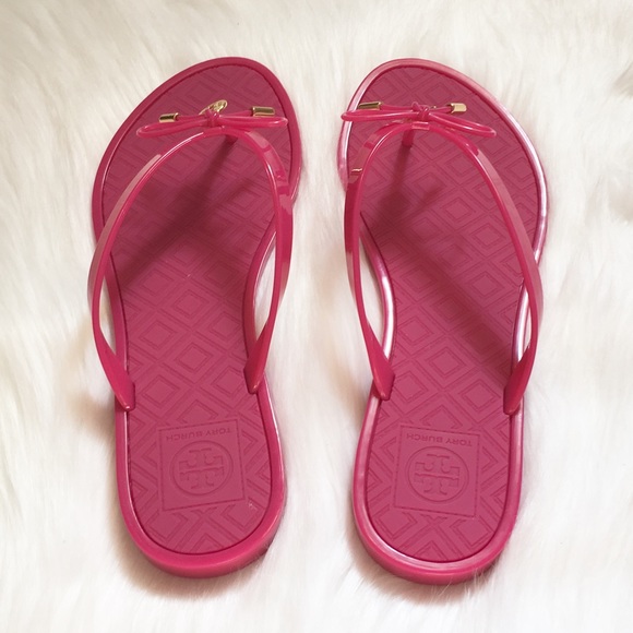 🚫SOLD NEW Tory Burch Jelly Bow Thong Sandals! - Picture 2 of 4