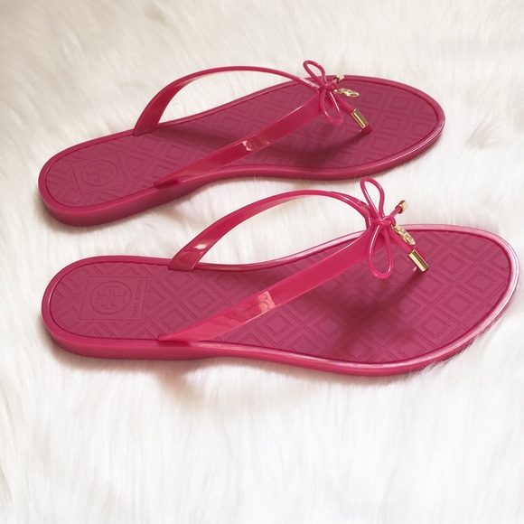 🚫SOLD NEW Tory Burch Jelly Bow Thong Sandals! - Picture 3 of 4