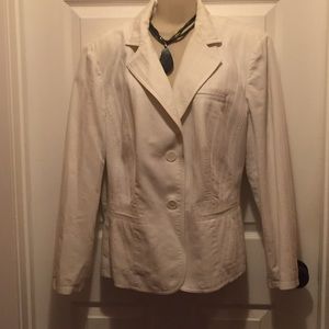 White Cotton Summer Jacket