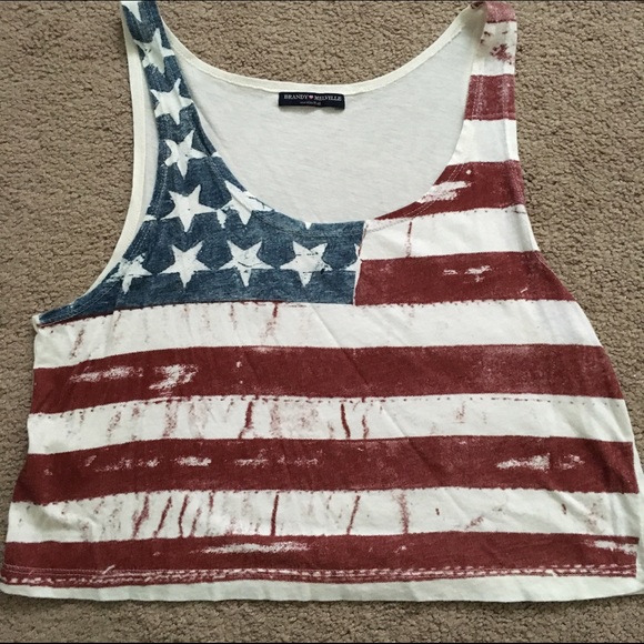 Brandy Melville Tops - Brandy Melville American Flag Tank 🇺🇸