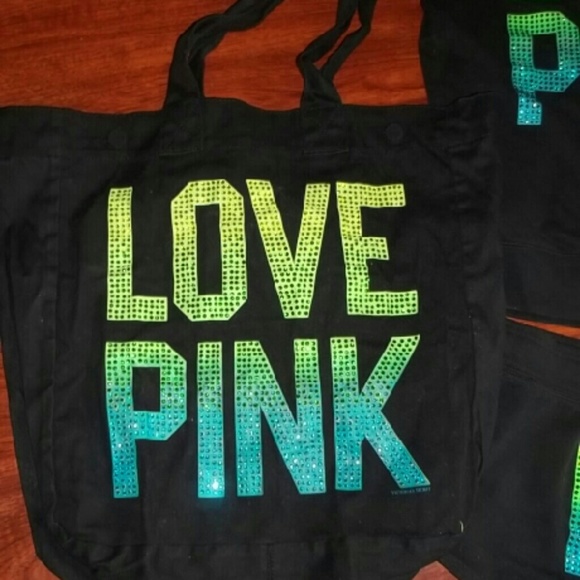 Vs pink bling tote