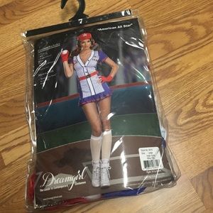 American All Star Baseball Player Costume