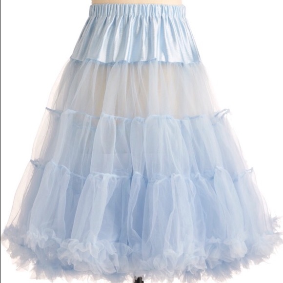 Hell Bunny Petticoat in Blue