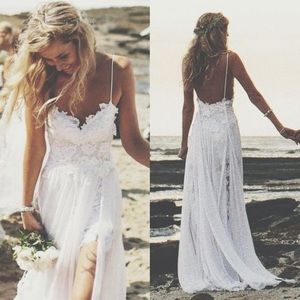 Lace White Dress