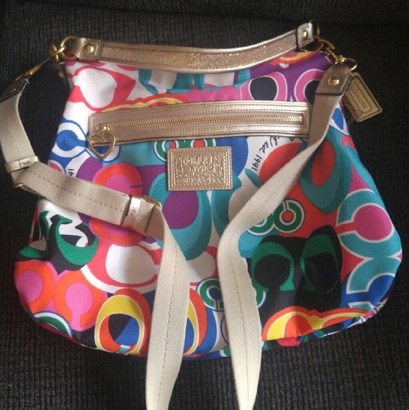 Coach Poppy Signature Crossbody Bag