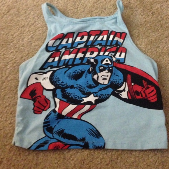 Captain America Crop top