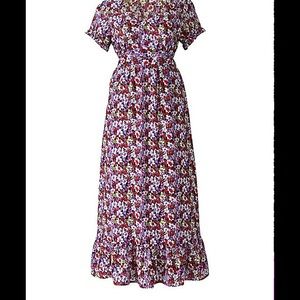 Floral Print Maxi Dress