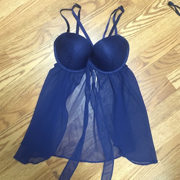 Victoria Secret Blue Lingerie Bra Top