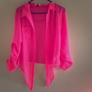 Sheer Pink Top (Perfect Swimsuit Cover Up!)