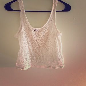 Sheer Crochet H&M Crop Top