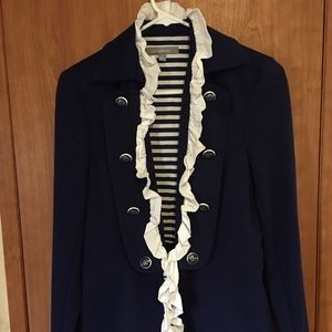 Navy nautical blazer jacket cruise wear