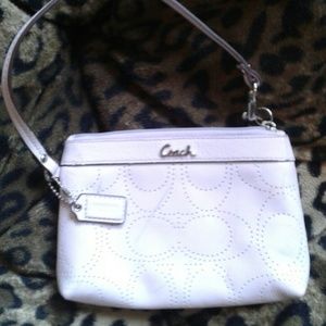 Lavender Authentic Coach Wristlet
