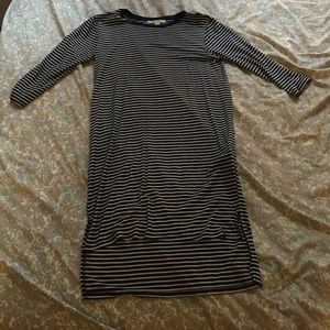 Navy and White Dress