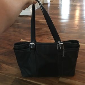Large Black Coach Tote Bag