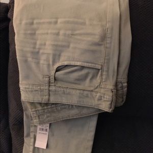 American Eagle Sateen Khaki Jeans Size 16 Short