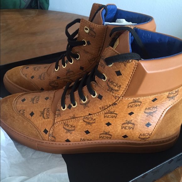 MCM High Top suede men shoes