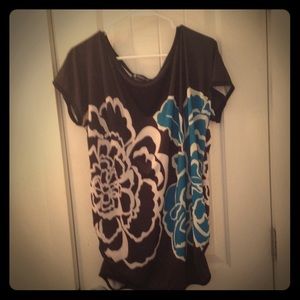 Cute silky off the shoulder top