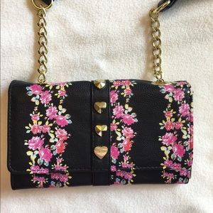 NEW Betsey Johnson  Floral Crossbody Bag - Wallet