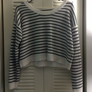 Forever 21 Black and White Striped Sweater