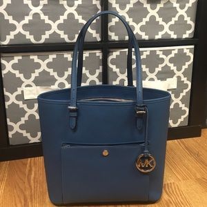 Michael Kors MK Jet Set Tote Blue
