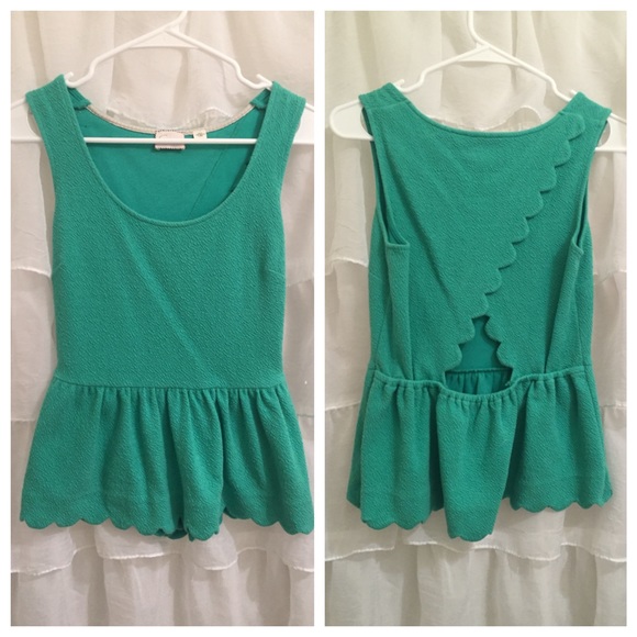 Anthropologie peplum top