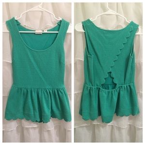 Anthropologie peplum top
