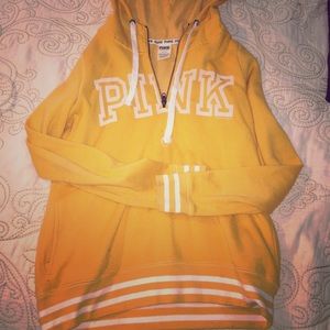 Victoria secret gold hoodie.