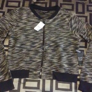 NWT Almost Famous Brand Zippered Sweater