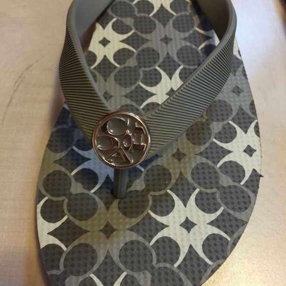 COACH New Sandals Flip Flops Flipflops Slides Shoe - Picture 3 of 4