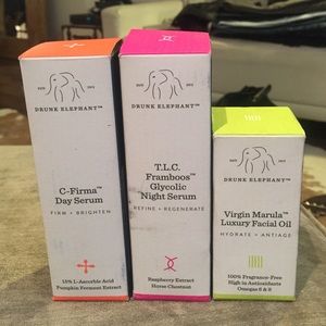Drunk Elephant face serums and oil