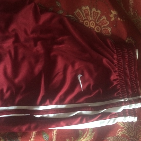 Burgundy Nike shorts