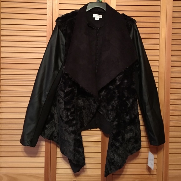 Black Faux Fur Jacket