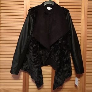 Black Faux Fur Jacket
