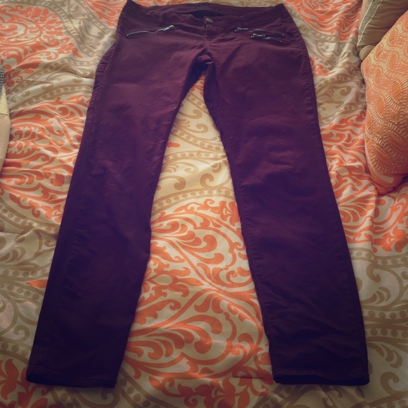 Purple jeans