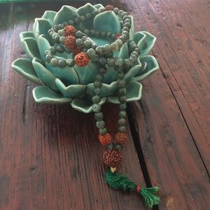 CLEARANCE MALA  prayer beads , moss agate!  #malabeads