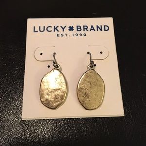 Lucky Brand hammered earrings