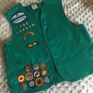 Girl Scout vest with patches