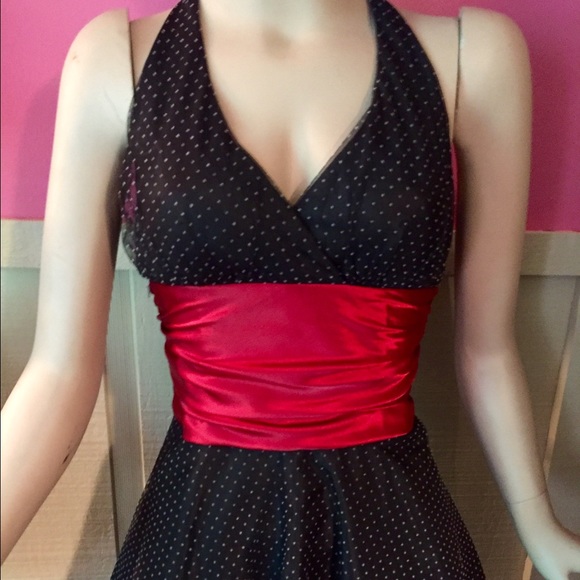 Rockabilly Pin-up style halter dress 5/6