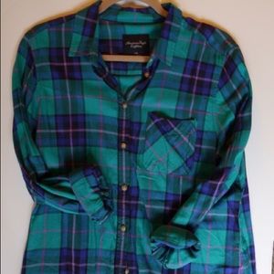American Eagle Outfitters Vibrant Plaid Shirt