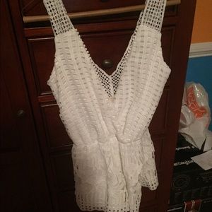 White lace romper