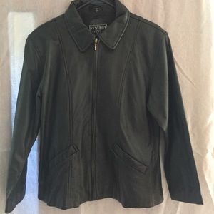 Soft black leather jacket