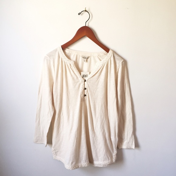 Lucky Brand Tops - Lucky Brand Cream Top.